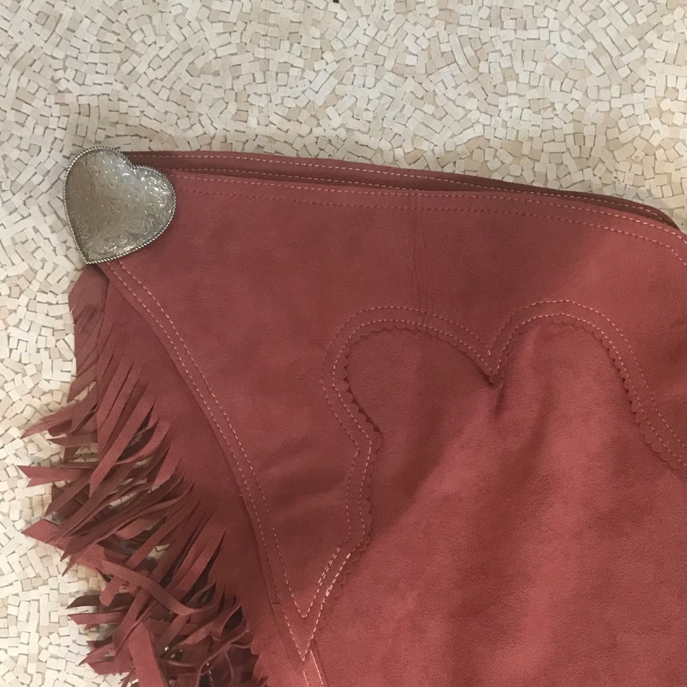 Salmon Suede Chaps - Juniors - Picture 4 of 6